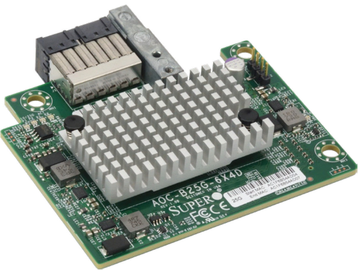 SuperMicro AOC-B25G-6X4D Dual-port 25G Mezz Card for SuperBlade 6U Chasis