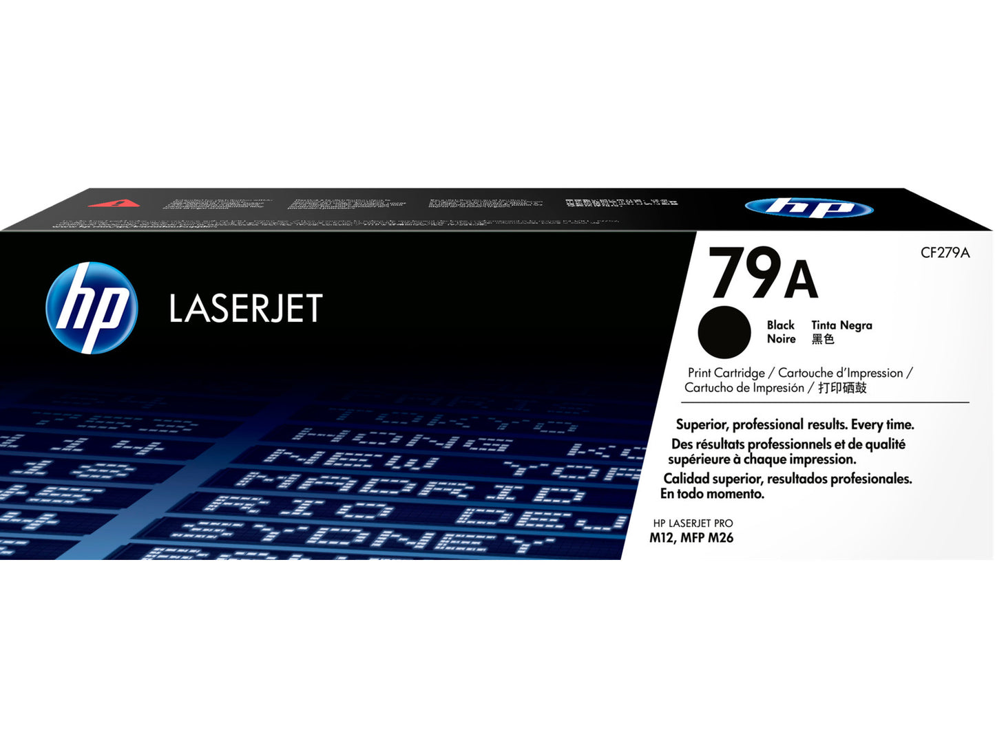 HP 79A Black Original LaserJet Toner Cartridge, ~1,000 pages, CF279A