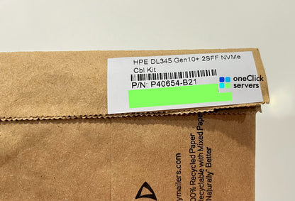 HPE ProLiant DL345 Gen10+ Plus 2SFF NVMe Cbl Cable Kit P40654-B21 2x SFF U.2 U.3
