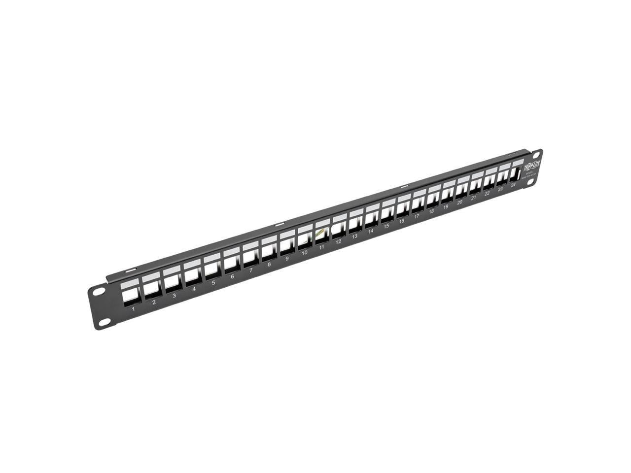 TRIPP LITE N062-024-KJ-SH 1U Rack-Mount Shielded Blank Keystone/Multimedia Patch