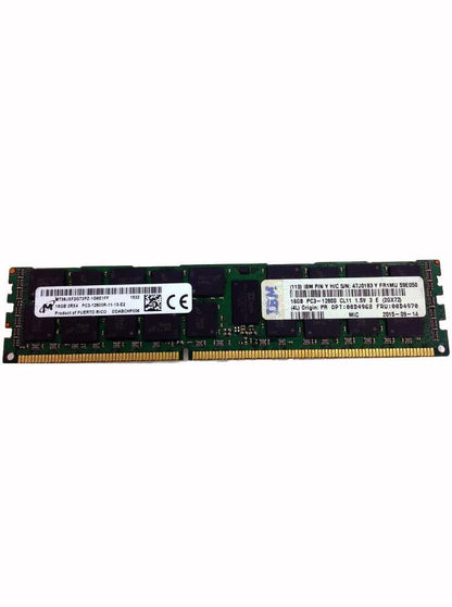 Lot of 4 Micron MT36JSF2G72PZ-1G6E1FF 4x16GB 2Rx4 PC3-12800R Server Memory