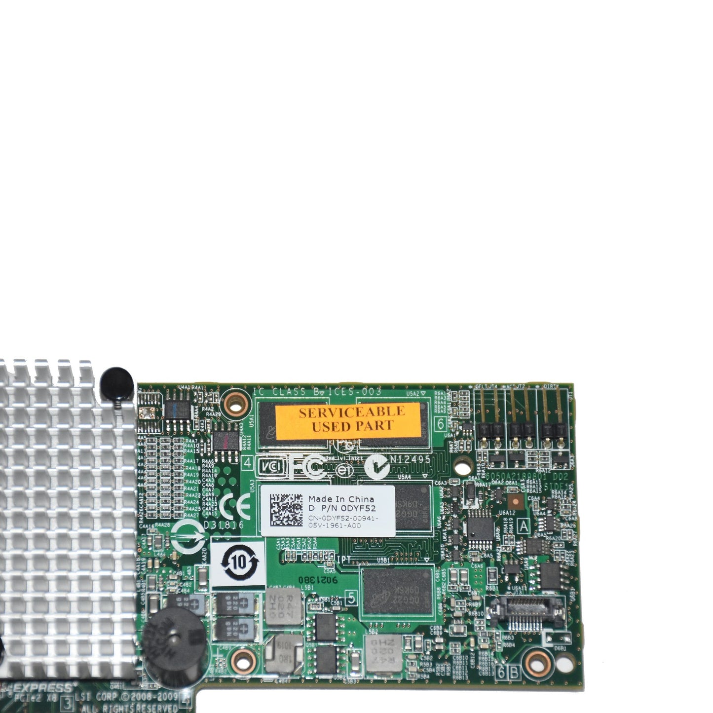 LSI 9260-8i Dell PowerEdge 8-Ports SAS 6Gb/s 512MB FH MegaRAID Controller DYF52 (NOT FOR HOME PC)