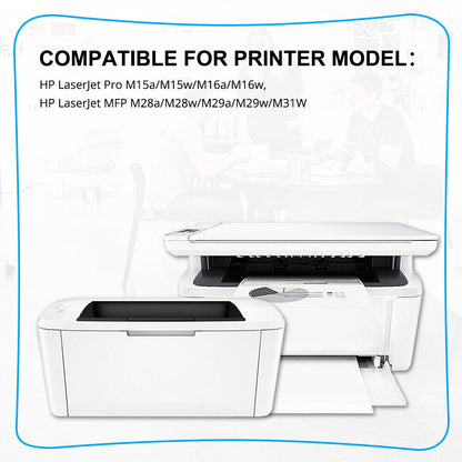 4PK HP 48A CF248A Toner Cartridge Compatible with HP LaserJet Pro M16a M16w M15a
