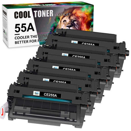 5 PK 55A CE255A Toner Cartridge Compatible With HP LaserJet P3015x P3015 LBP3580