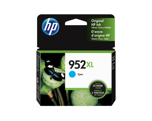 HP 952XL High Yield Cyan Original Ink Cartridge, ~1,450 pages, L0S61AN#140