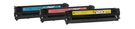 HP 128A Yellow Original LaserJet Toner Cartridge, ~1,300 pages, CE322A