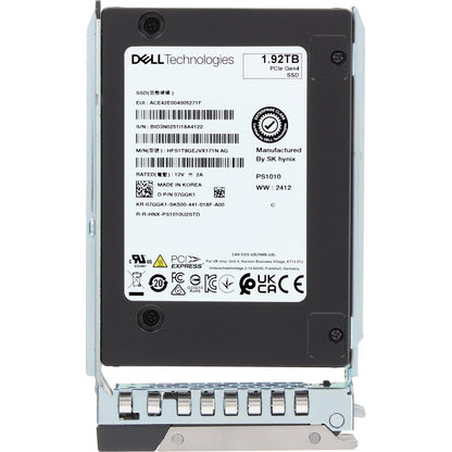 Dell 1.92TB PCIe Gen4 NVMe RI TLC 2.5 SSD PS1010 (7GGK1)
