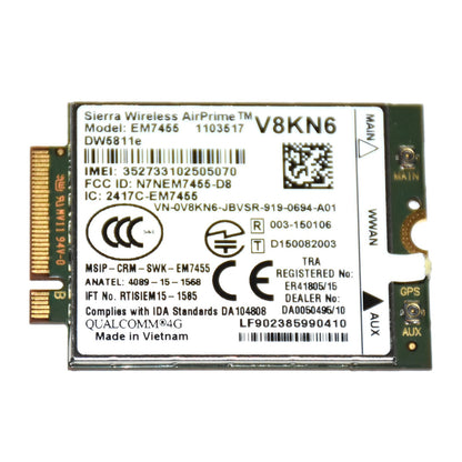 Dell Latitude E5270 DW5811E Mobile Broadband 4G WWAN Wireless Card EM7455 V8KN6