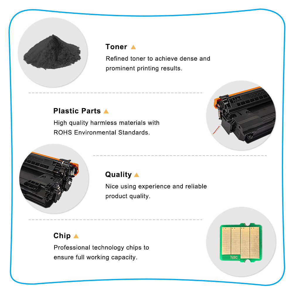 1PK CF450A Toner Compatible with HP 655A Laserjet Enterprise M681f M652dn M653dn