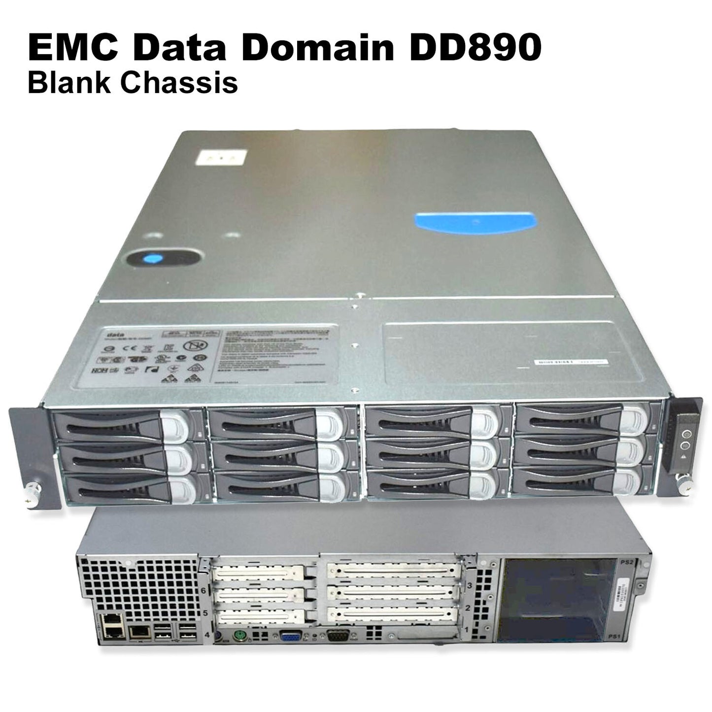 Dell EMC DD890 DataDomain Storage System Metal Chassis Only P-X-890-CHAS1