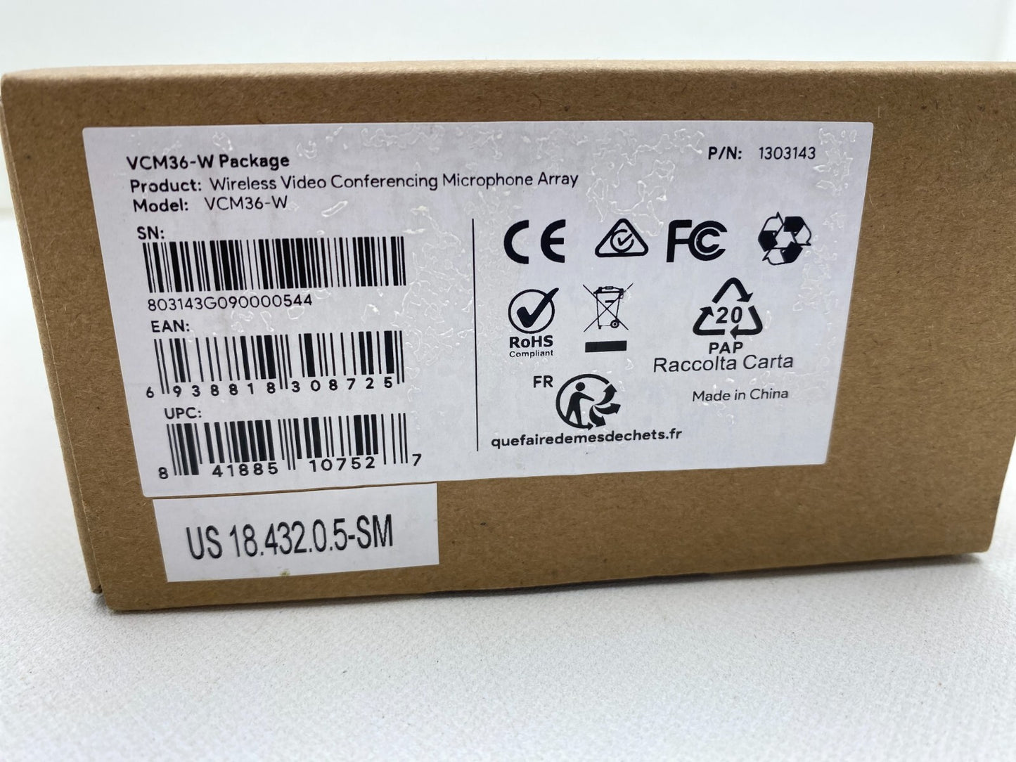 New - Yealink VCM36-W 1303143 VCM36-W