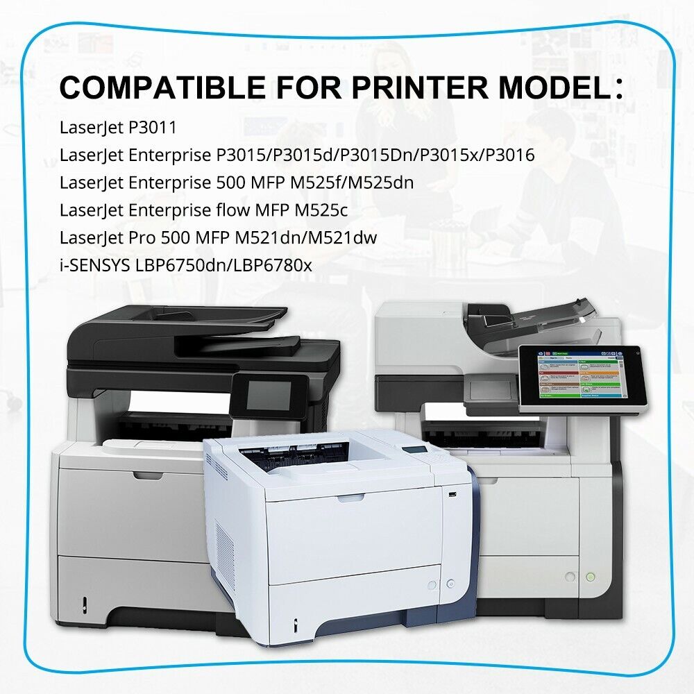 2PK 55X CE255X Toner For HP 55X LaserJet Pro 500 MFP M521dw M521dx M521dn M521dz