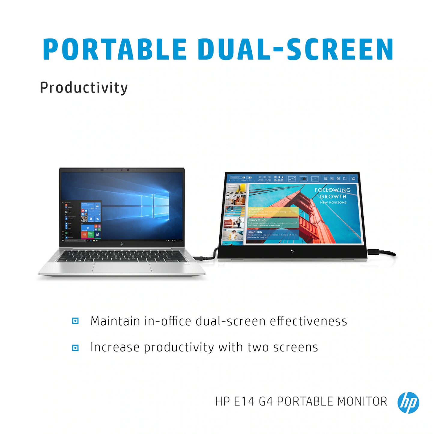 HP E14 G4 Portable Monitor 14" FHD (1920 x 1080) 59-60 Hz