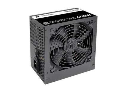 Smart W3 Series 80Plus Certified 600W Power Supply; ATX v3.1 Spec; 120mm FDB Fan