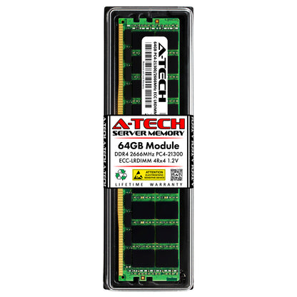 64GB PC4-21300 ECC LR RAM for Dell PowerEdge M830 (SNP4JMGMC/64G Equivalent) (NOT FOR HOME PC)