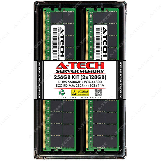 256GB 2x128GB PC5-5600 EC8 RDIMM Supermicro 741GE-TNRT 821GE-TNHR Memory RAM