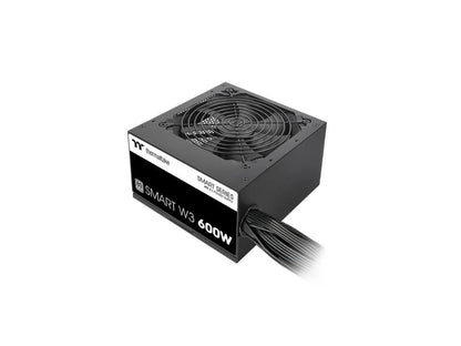 Smart W3 Series 80Plus Certified 600W Power Supply; ATX v3.1 Spec; 120mm FDB Fan