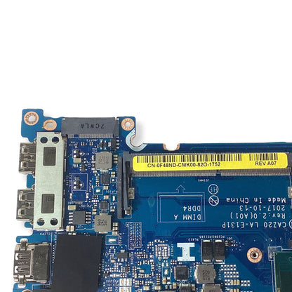 Dell Latitude 7480 Core i7-7600U 2.8GHz DDR4 Laptop Motherboard F48ND LA-E131P