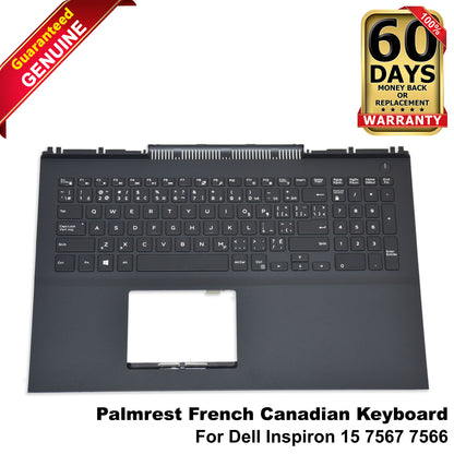 Dell Inspiron 15 7567 7566 Palmrest French Canadian Keyboard Assembly 360DN