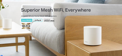 TP-Link Wi-Fi 6 AX3000 Mesh Router System | 2- Mesh Routers | Deco W6000(2-pack)