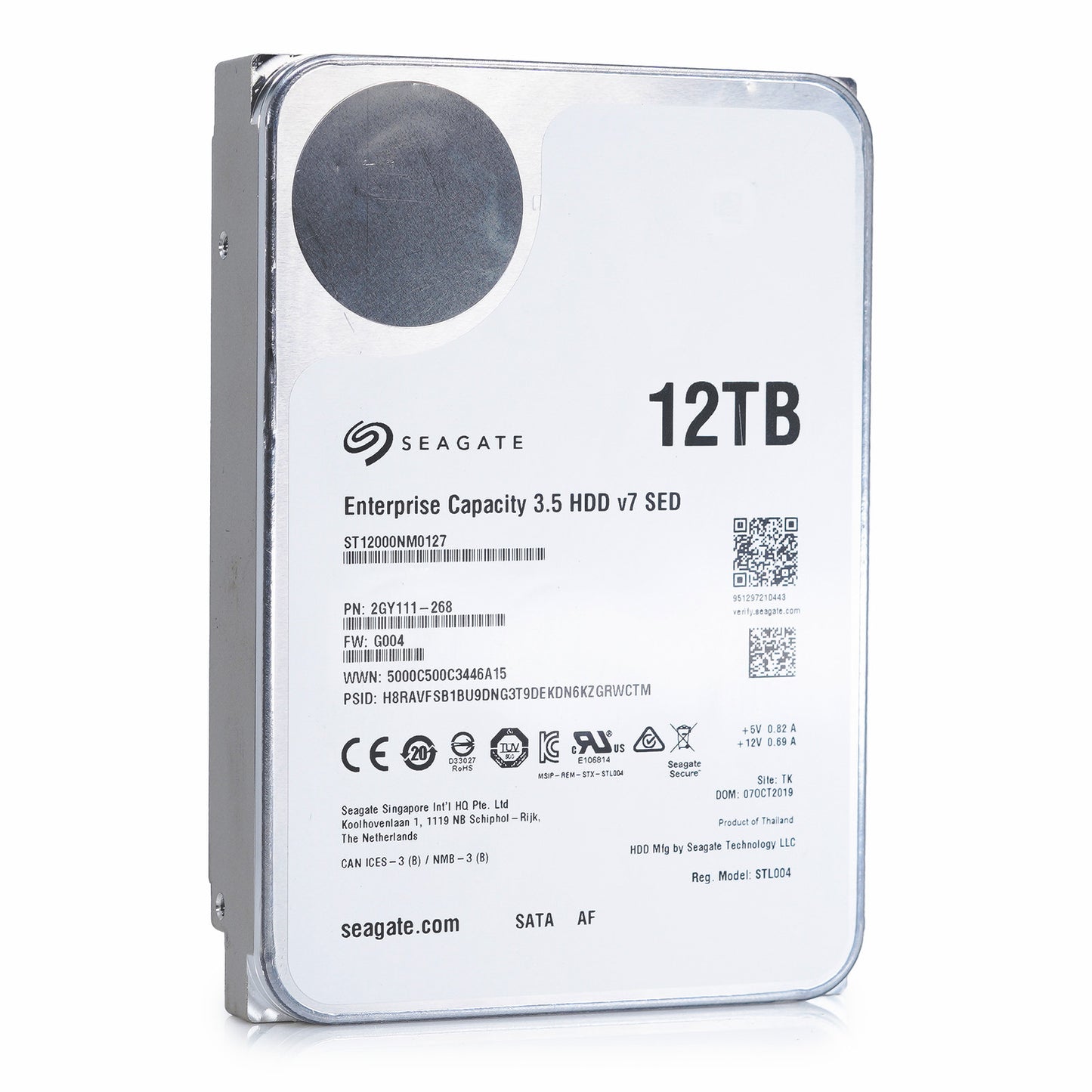 Seagate Enterprise Capacity v7 12TB SATA 6Gb/s 3.5" HDD - ST12000NM0127