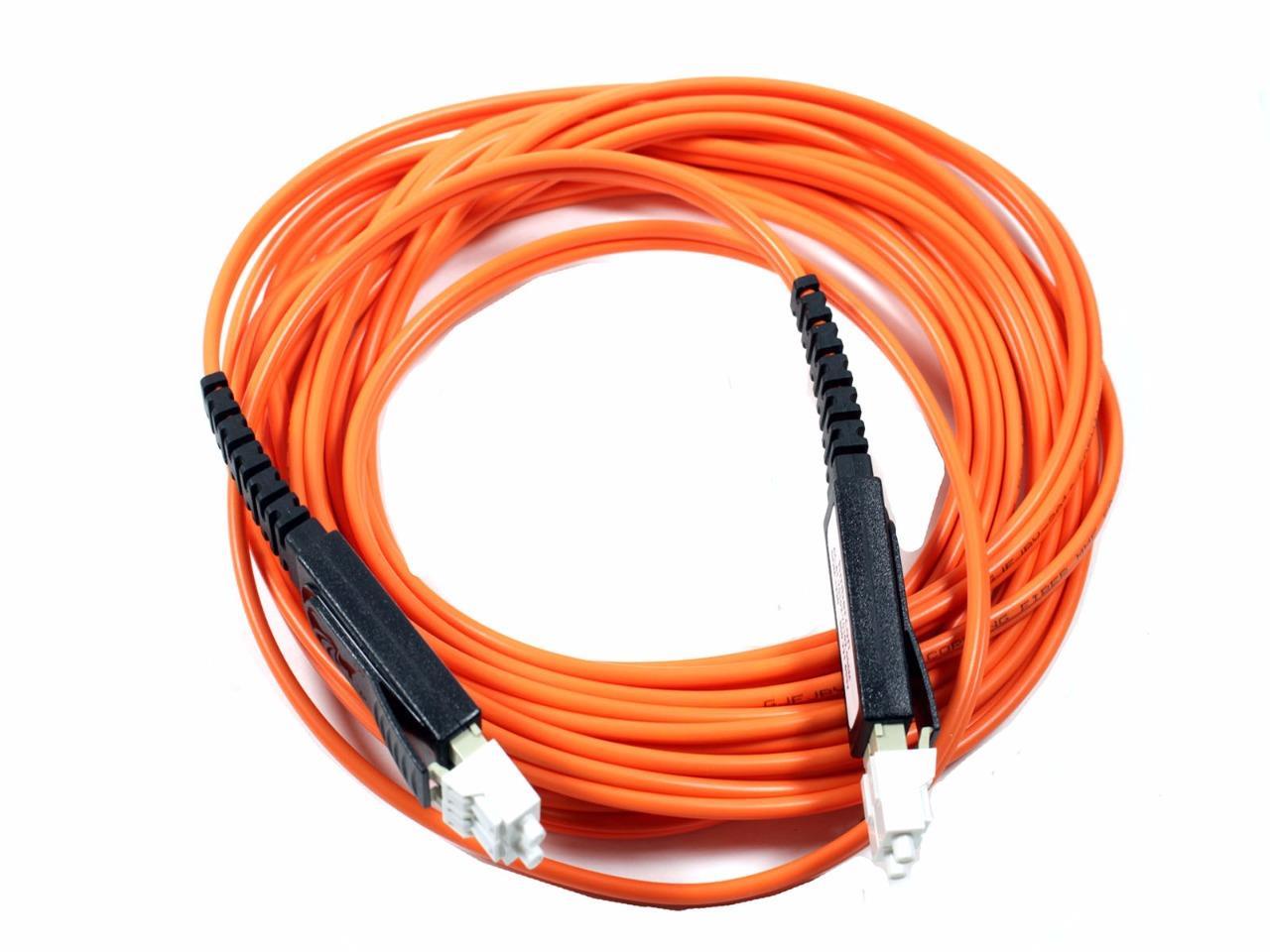 Lot of 5LC-LC Duplex Multimode Fiber Optical Jumper Patch Cable 5M J7D3T