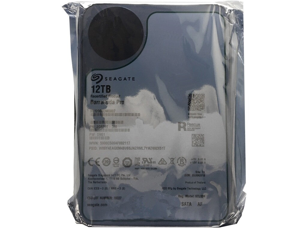 Seagate Barracuda Pro (ST12000DM0007) 12TB SATA 6Gbps 3.5" Internal Hard Drive