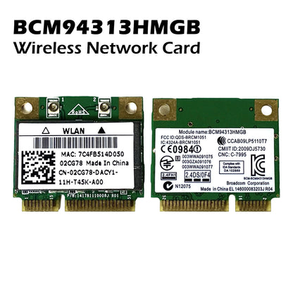 Lot x 4 Dell Inspiron N5050 Wireless Half-Height Mini-PCI Express Card 2CG78