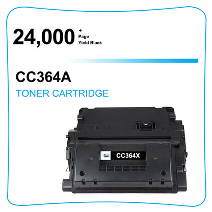 4PK CC364X 64X Toner Cartridge Compatible with HP LaserJet P4015n P4515n P4015x