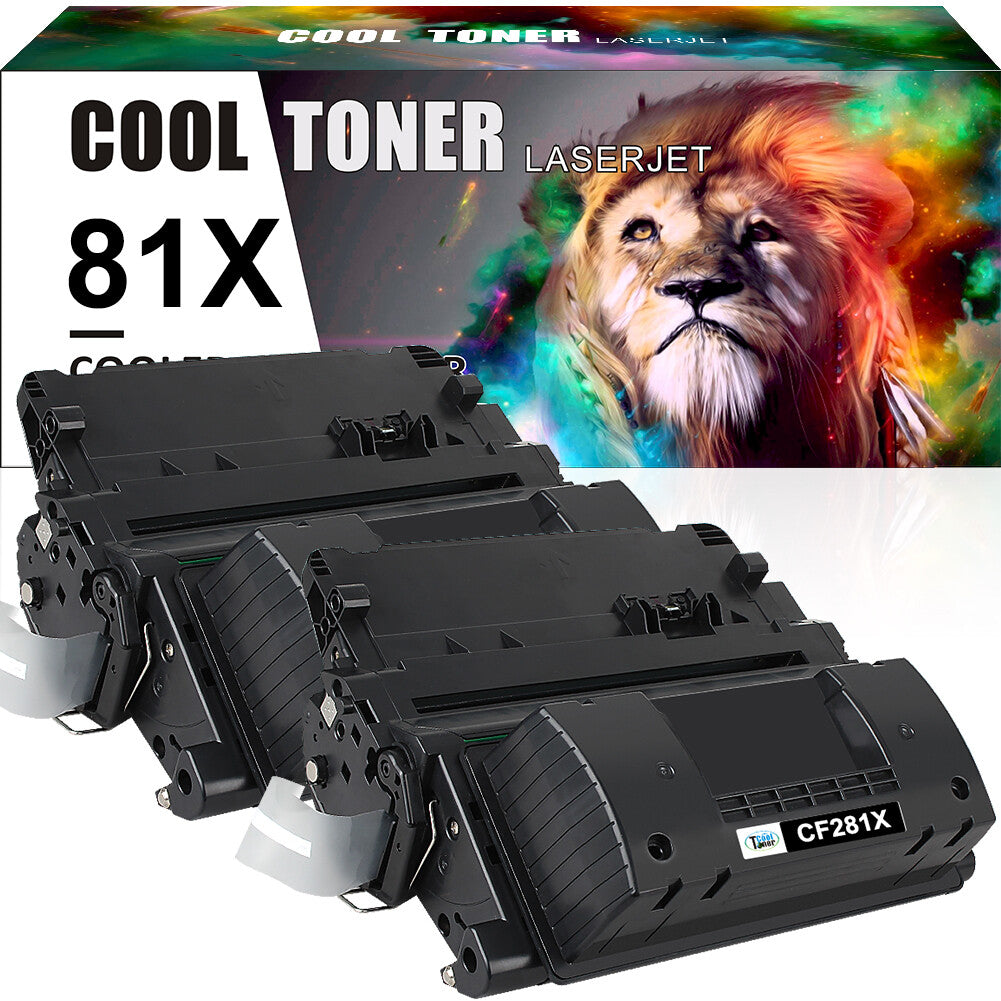 2PK for HP LaserJet MFP M630 M630h M630z M630dn CF281X 81X Black Toner Cartridge