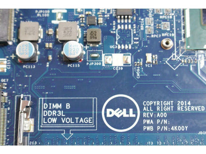 Dell Latitude E5250 Motherboard w Intel 1.7GHz CPU DDR3 SDRAM C82TW CN-0C82TW