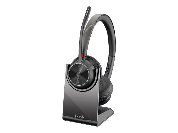 Poly Voyager 4320-M Microsoft Teams Certified Headset with charge stand