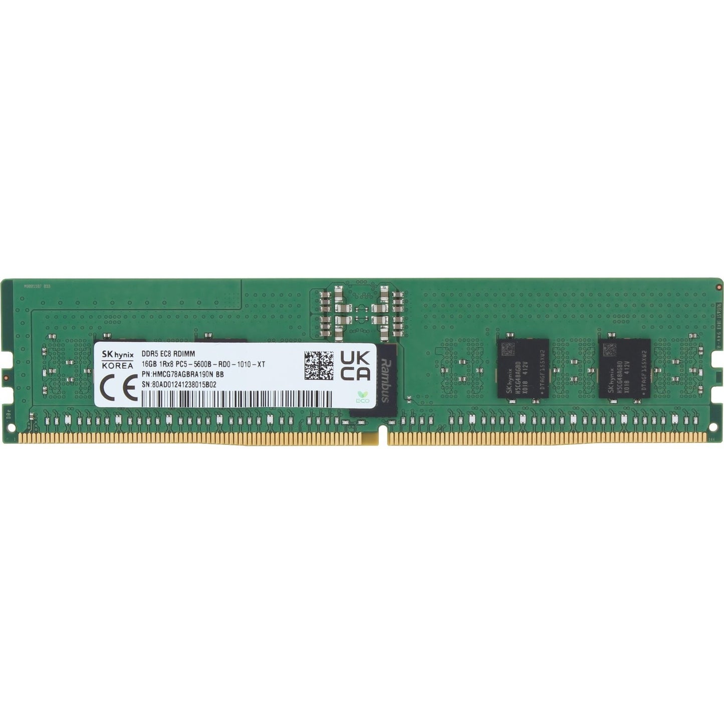 Hynix 16GB 1Rx8 DDR5 RDIMM- 5600MT/s (HMCG78AGBRA190N-OSTK)