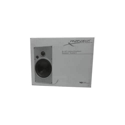 Proficient AW830WHT 8" 3-way Indoor/Outdoor Speaker - White Pair
