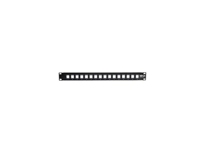 Tripp Lite 16-Port 1U Rack-Mount Unshielded Blank Keystone/Multimedia Patch Pane