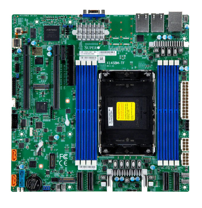 SuperMicro X14SBM-TF Motherboard - Birch Stream, UP, GNR/SRF-SP, LGA4710