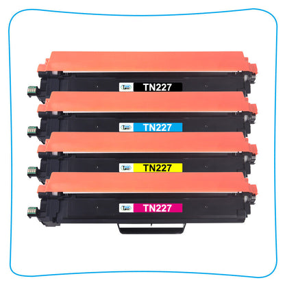 8 Pack Compatible With Brother TN227 TN223 Toner HL-L3210CW L3230CDW MFC-L3770DW
