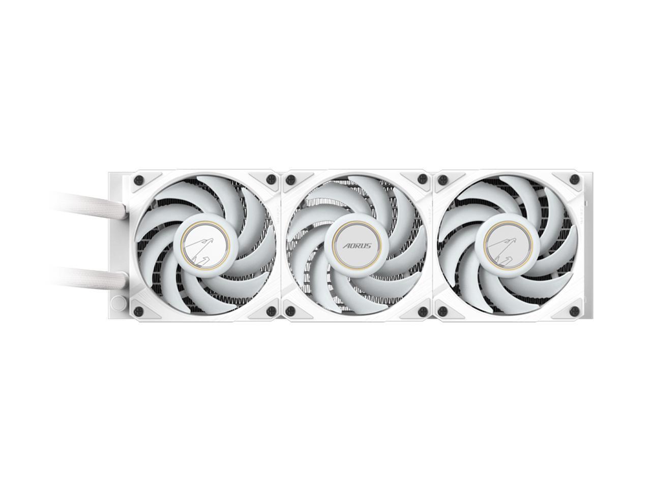 AORUS WATERFORCE X II 360 ICE Liquid CPU Cooler, 360mm Radiator with 3X 120mm Lo