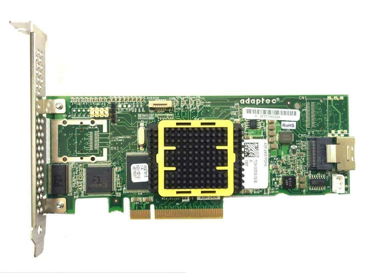 Lot of 5 Adaptec ASR-2405 SAS SATA 4 port 3 GB /s 8x PCIE 2405 128 RAID Adapter (NOT FOR HOME PC)