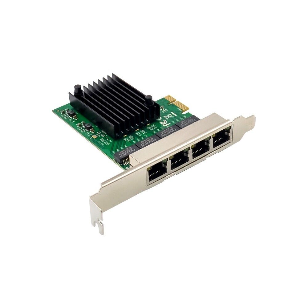 X-MEDIA XM-NA3840 | 4-Port 10/100/1000Mbps Gigabit PCI Express PCIe Network Card