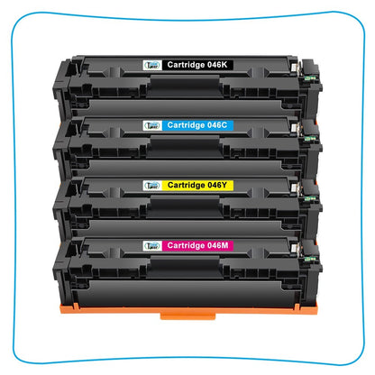 4x 046 Toner Cartridge for Canon imageCLASS MF731cdw MF733cdw MF735cdw LBP654Cdw