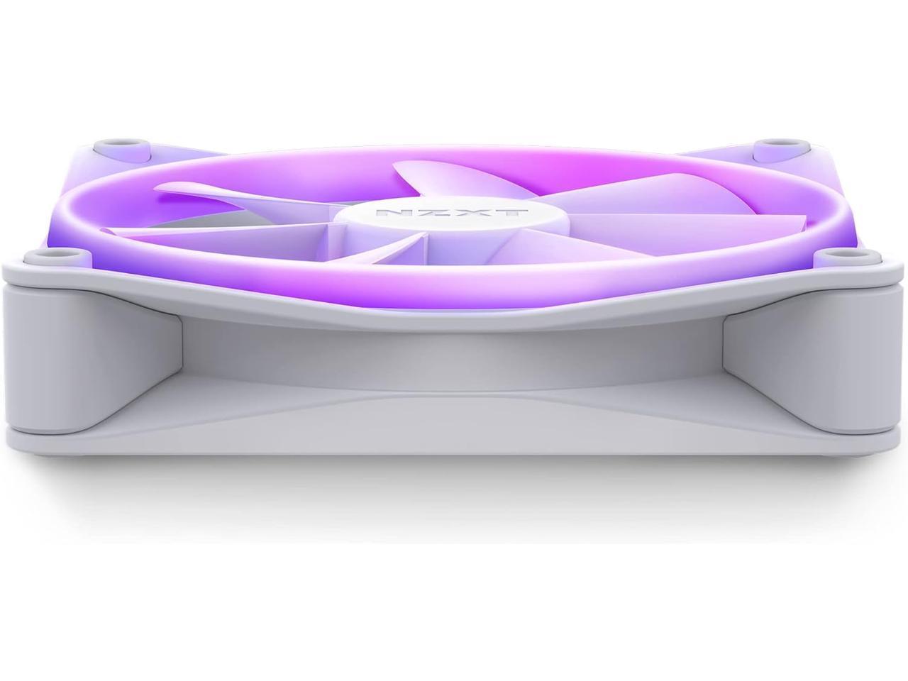 NZXT F120 RGB Fans - RF-R12TF-B1 - Advanced RGB Lighting Customization - Whisper