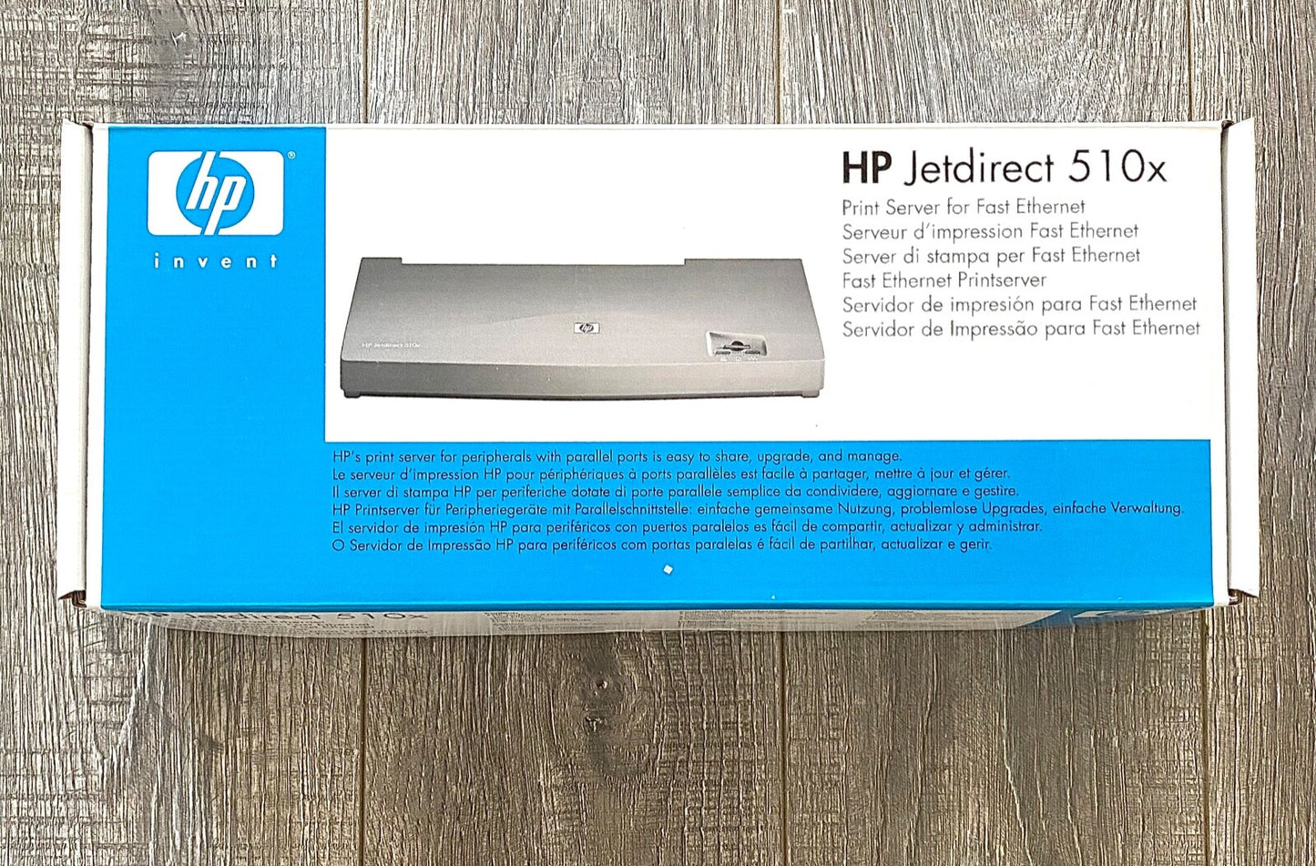 HP Jetdirect 510x Ethernet Print Server J7983G with Power Supply