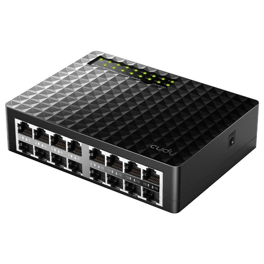 Cudy FS1016 | 16-Port 10/100Mbps Fast Ethernet Unmanaged Desktop Switch