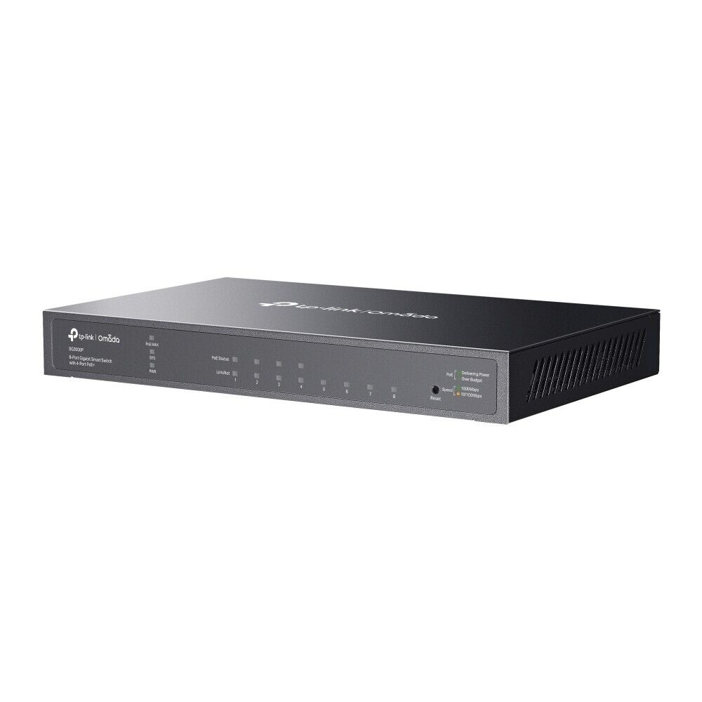 TP-Link SG2008P | Omada 8-Port 1000Mbps Gigabit PoE+ Smart Switch | 4* PoE+ Port