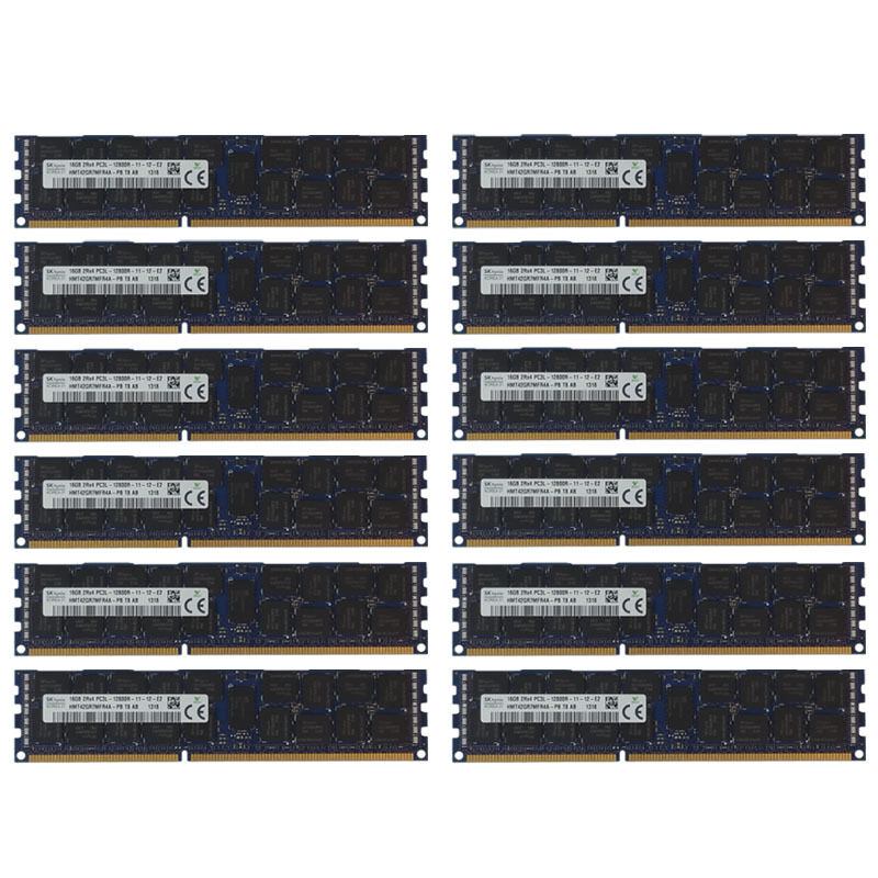 192GB Kit 12 16GB HP Proliant BL2X220C BL460C BL465C BL490C BL620C G7 Memory Ram