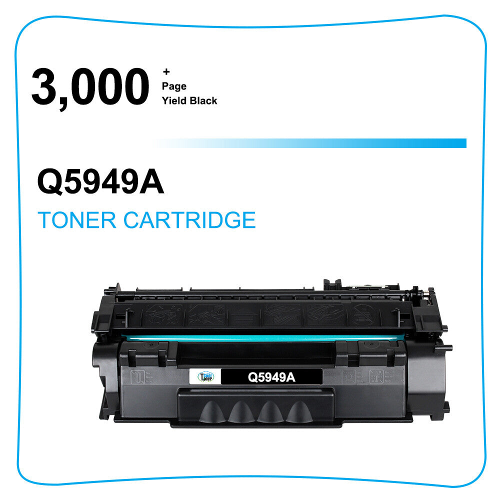 2 Pack 49A Q5949A Toner Cartridge for HP Laserjet 1160 1320 3390 3392 1320n