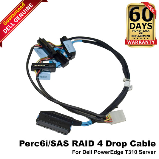 Lot X3 Dell PowerEdge T310 Server SAS Cable D385M 0D385M CN-0D385M (NOT FOR HOME PC)