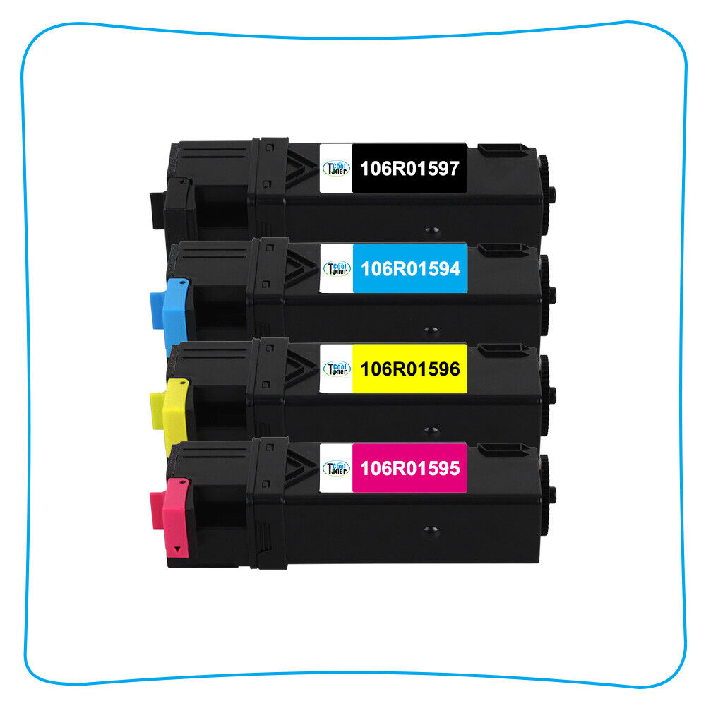 4 Pack Set for 106R01597 Toner Xerox Phaser 6500 6500N 6500DN Workcentre 6505
