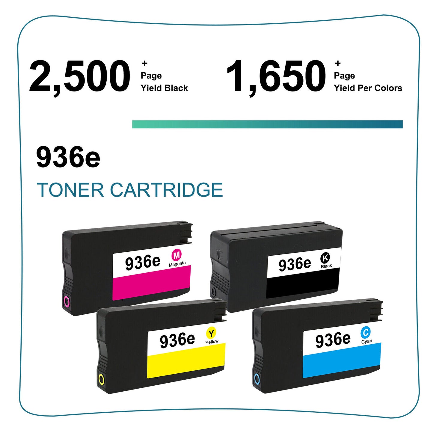 4x 936 Compatible Ink Cartridges For HP 936e OfficeJet Pro 9110 9120 9135e 9730e
